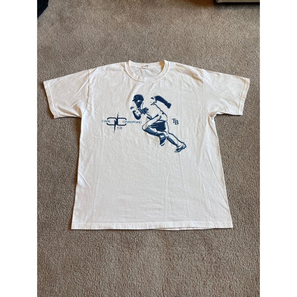 Carl Crawford Tampa Bay Rays Men’s Graphic Tee Size XL